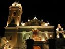 The chapel by night.